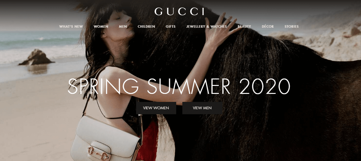 Website thời trang Gucci